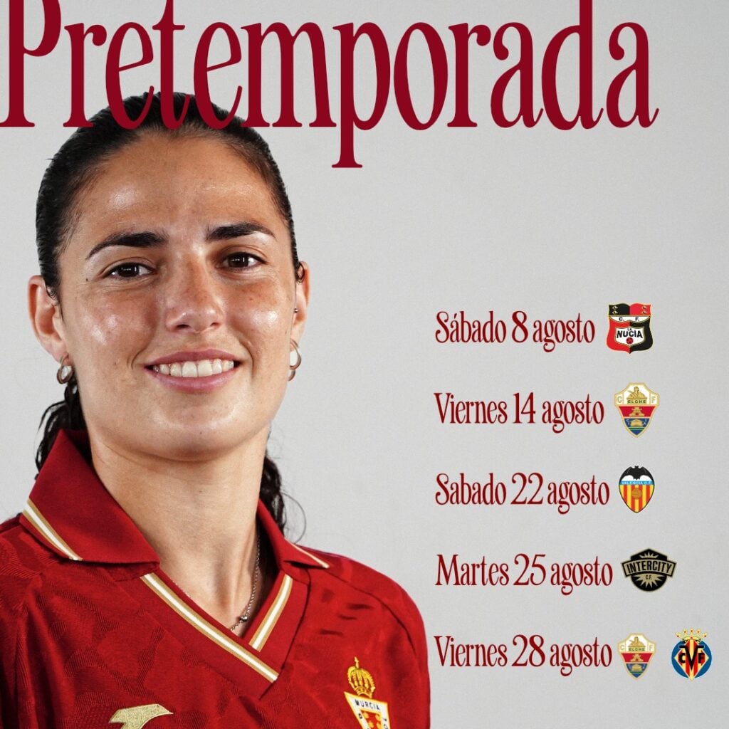 El Real Murcia Femenino ya tiene definido su calendario de pretemporada 2026/2027