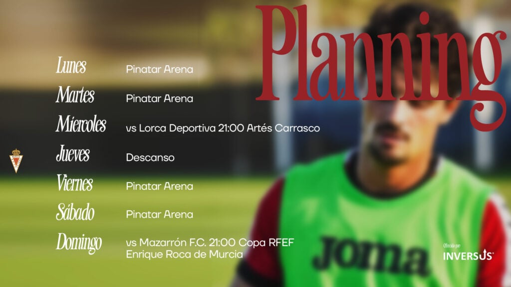 El Real Murcia afronta una semana con dos partidos: C.D. Cieza y Mazarrón FC