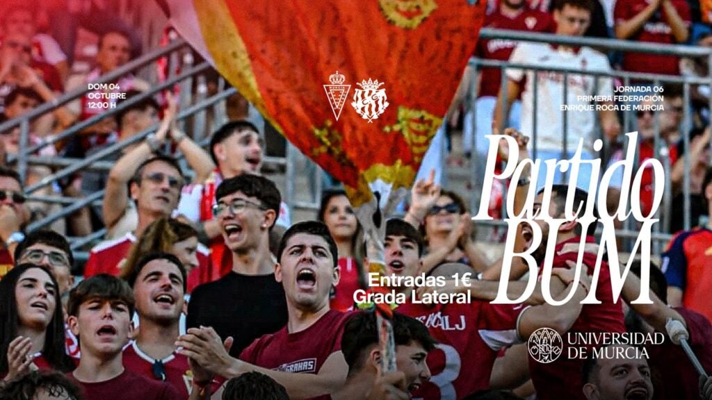 El Real Murcia – Nàstic de Tarragona, partido universitario BUM 2026
