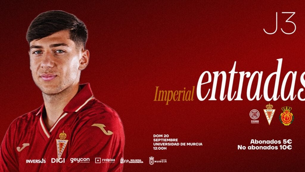 El Real Murcia Imperial recibe al Mallorca B en el Campus de la UMU este domingo ¡Entradas disponibles!