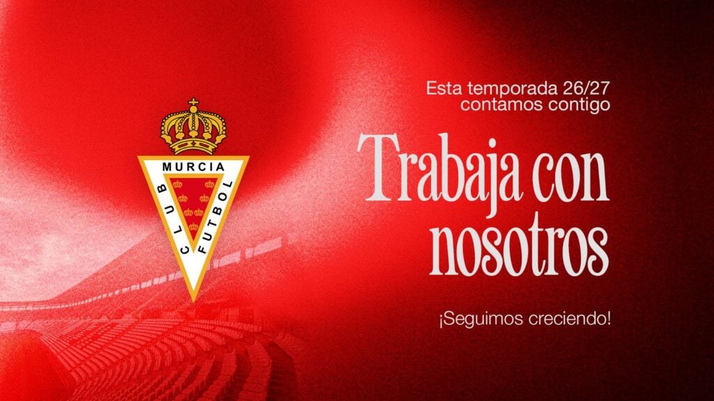 El Real Murcia C.F. busca talento para seguir creciendo en su área comercial