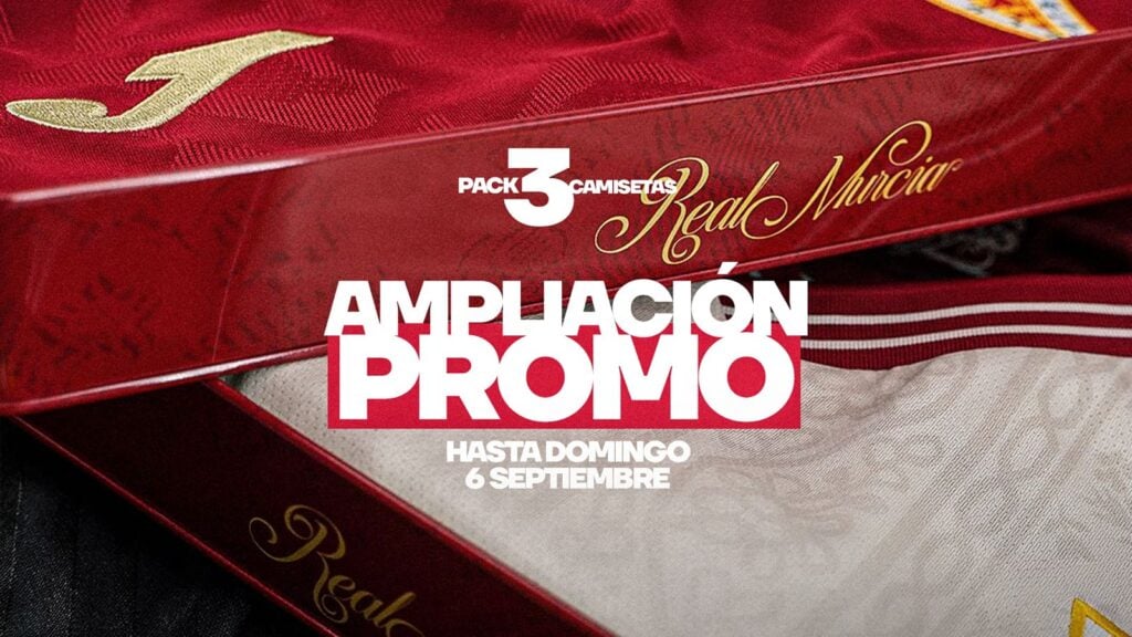 ¡Recuerda! Ampliada hasta el domingo 6 de septiembre la oferta exclusiva para abonados del pack de las tres equipaciones oficiales