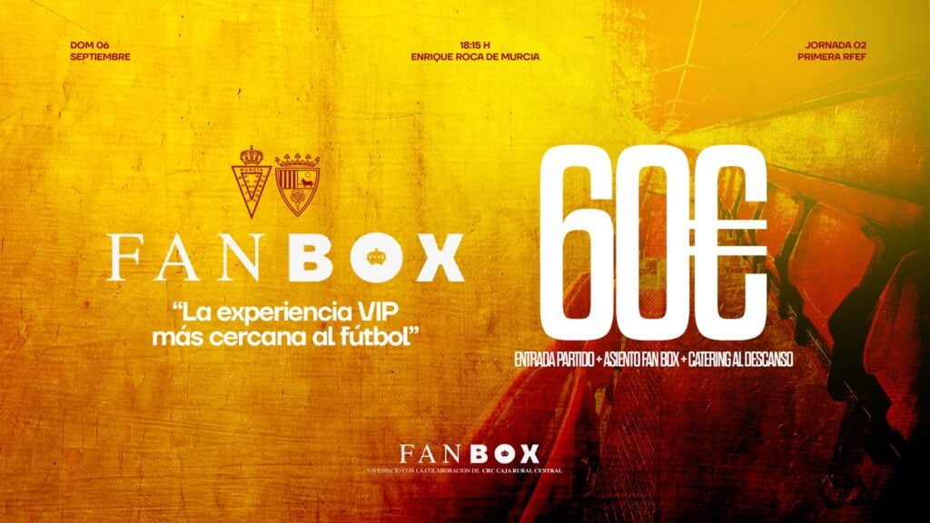 ¡Vive el Real Murcia de una forma diferente con la Fan Box!
