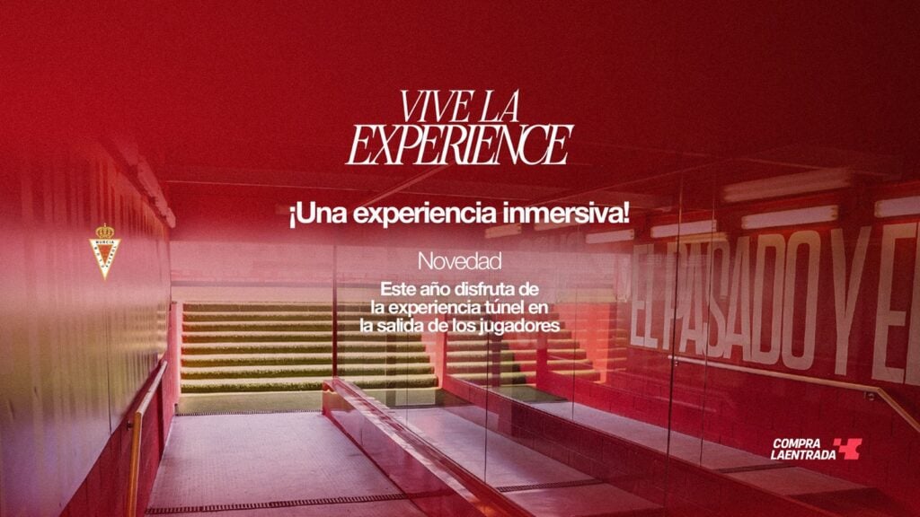 ¡Vive el Real Murcia desde dentro con la EXPERIENCE!