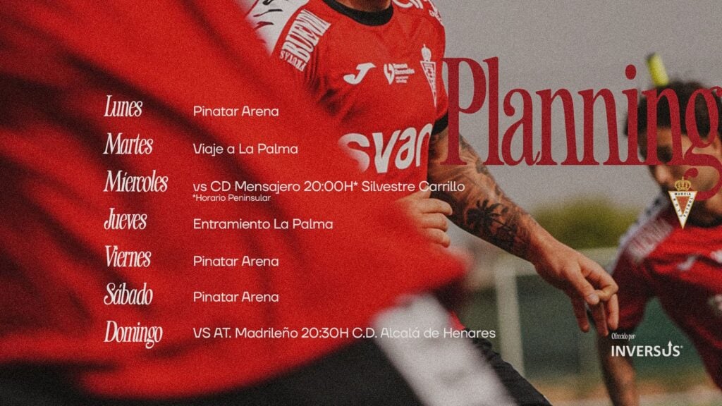 El Real Murcia afronta una semana marcada por la Copa Federación y la Primera Federación