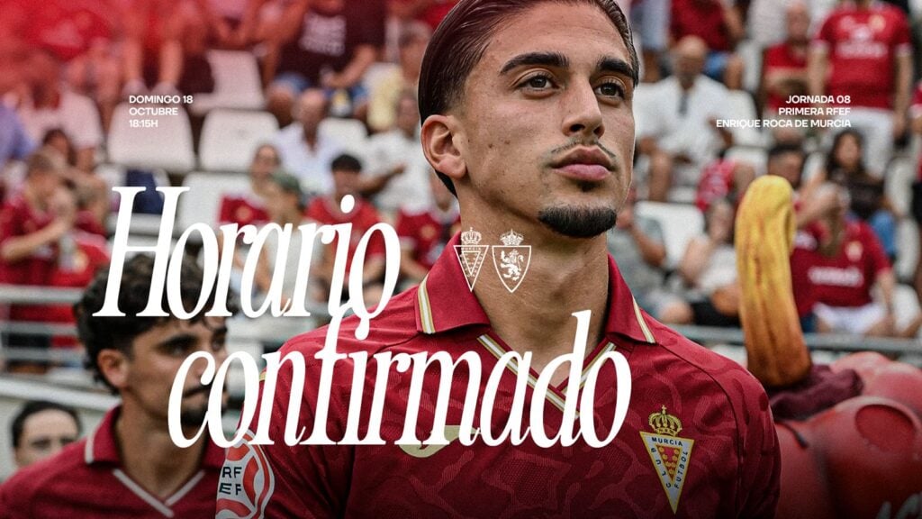 El Real Murcia ya conoce el horario de la Jornada 8 ante el Real Zaragoza
