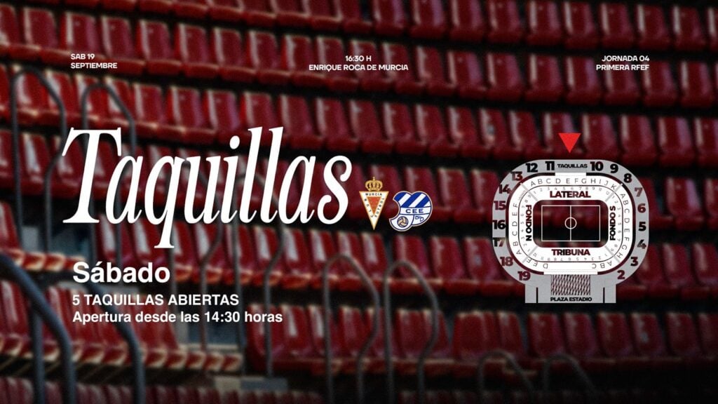 Horarios de taquillas y servicios del día de partido
