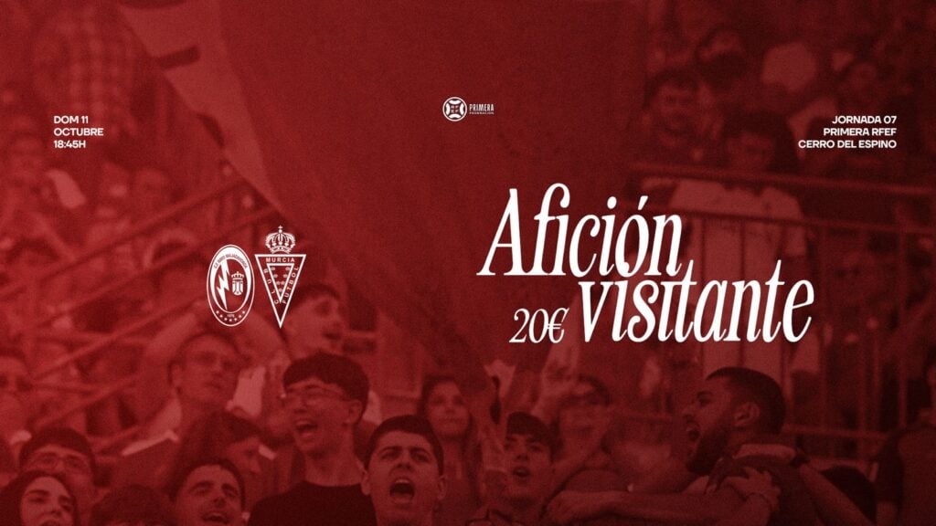 Ya disponibles las entradas para la afición murcianista para el Rayo Majadahonda – Real Murcia