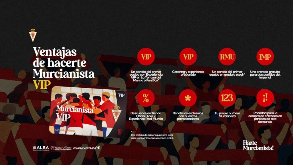 Ventajas de hacerte VIP Murcianista
